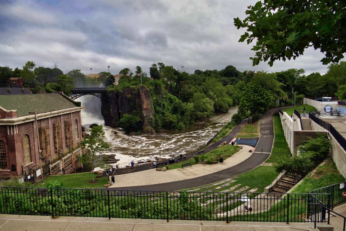 image of historic power plant at paterson great falls