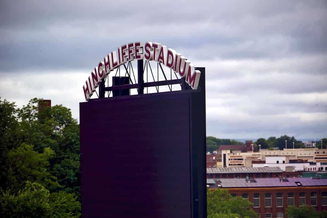 image of hinchliffe stadium sign