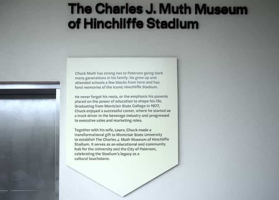 image of muth museum hincliffe stadium sign